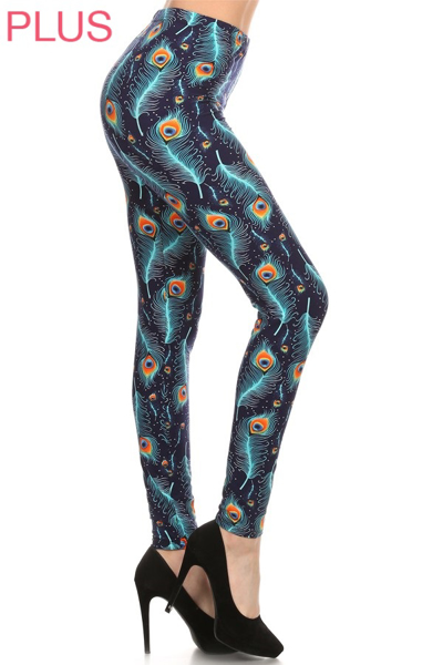 Leggings Depot. Products tagged with 'peacock feather